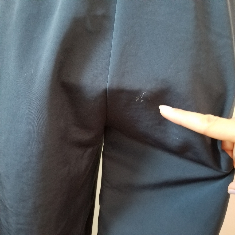 H&M Navy Blue Short Sleeves V Neck   Jumpsuit SIZE 2. - Picture 8 of 16